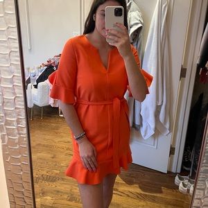 Orange dress from Sunco